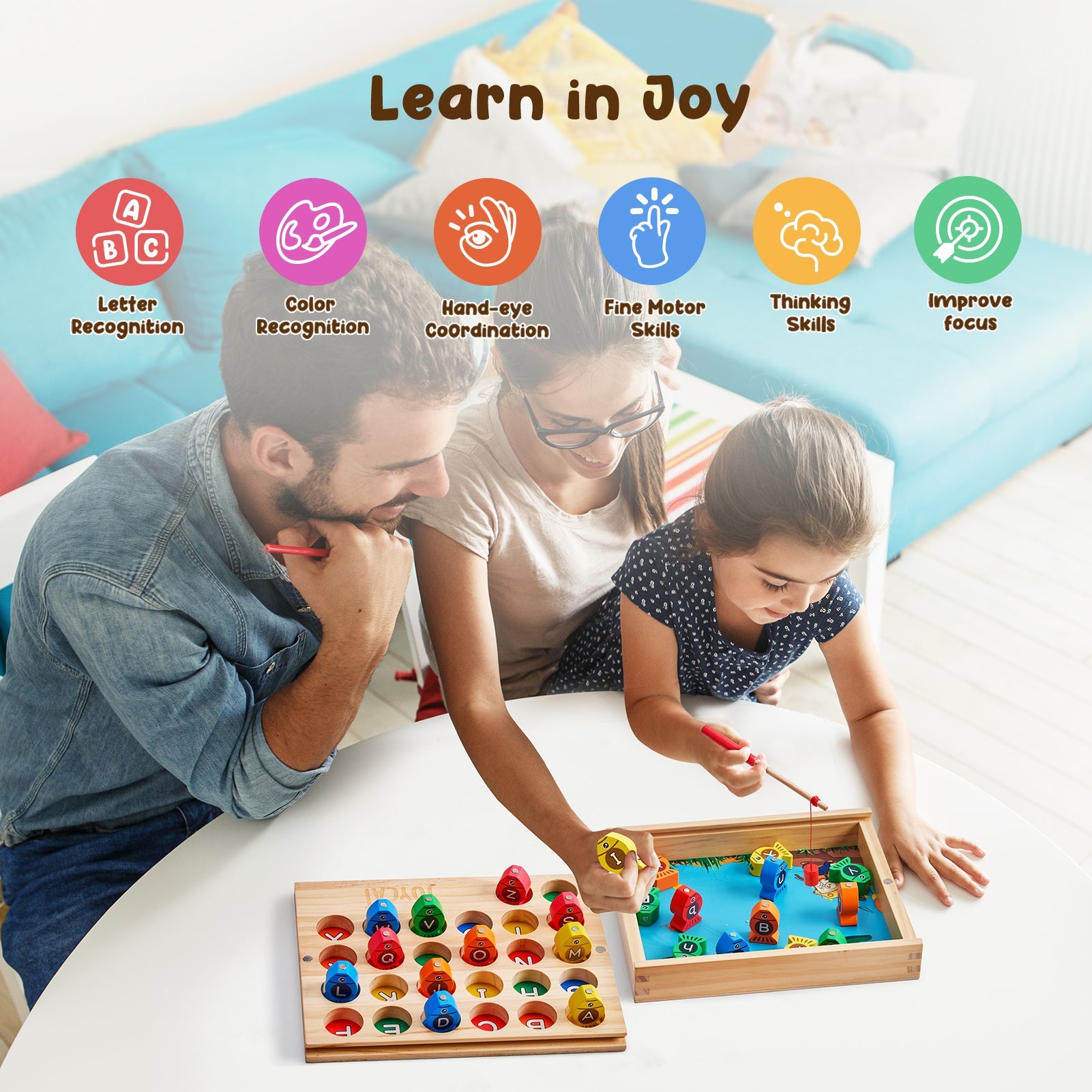 Wooden Magnetic Fishing Game
