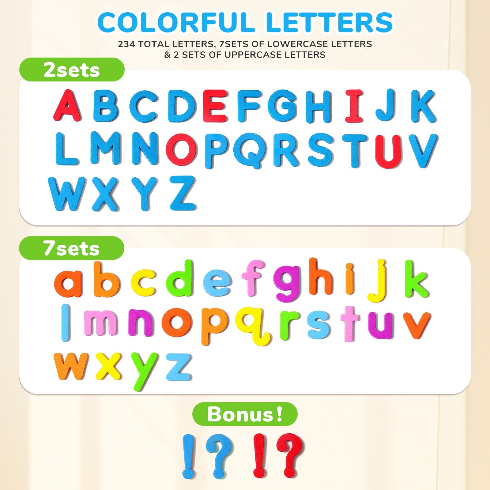 Classroom Magnetic Letters Kit