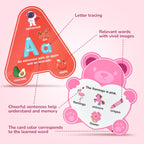 44 Pack Dry Erase Alphabet and Number Flash Cards