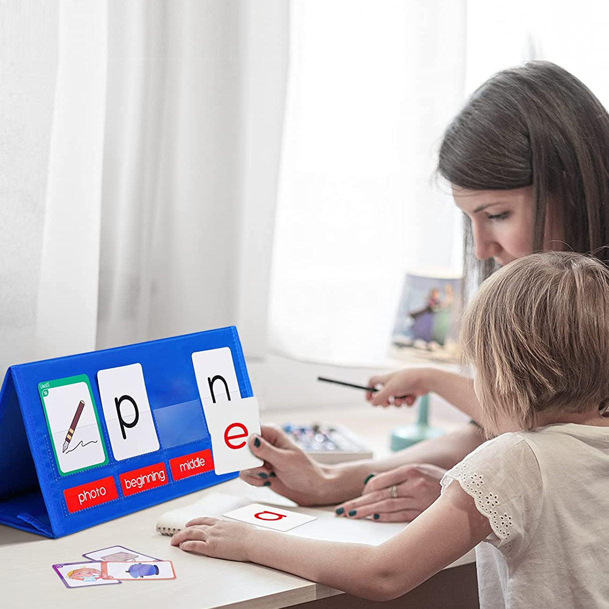 Word Building Desktop Pocket Chart Tent Cards Kit