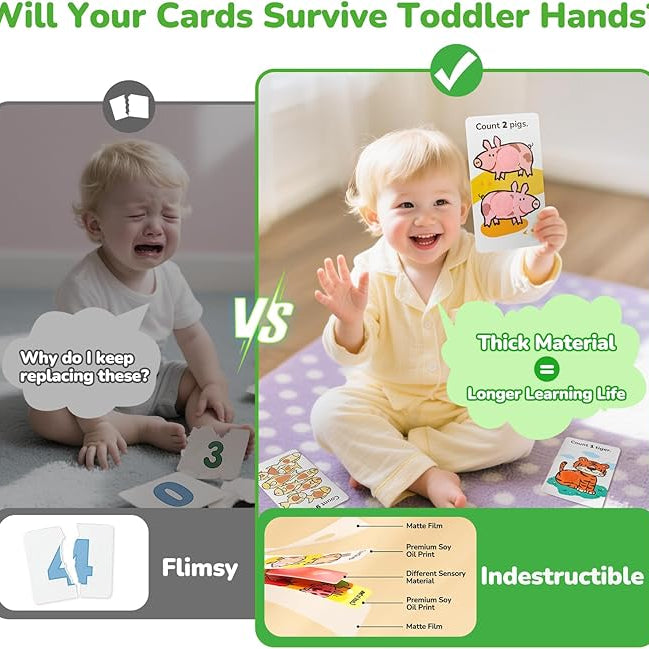 Sensory Number Flash Cards