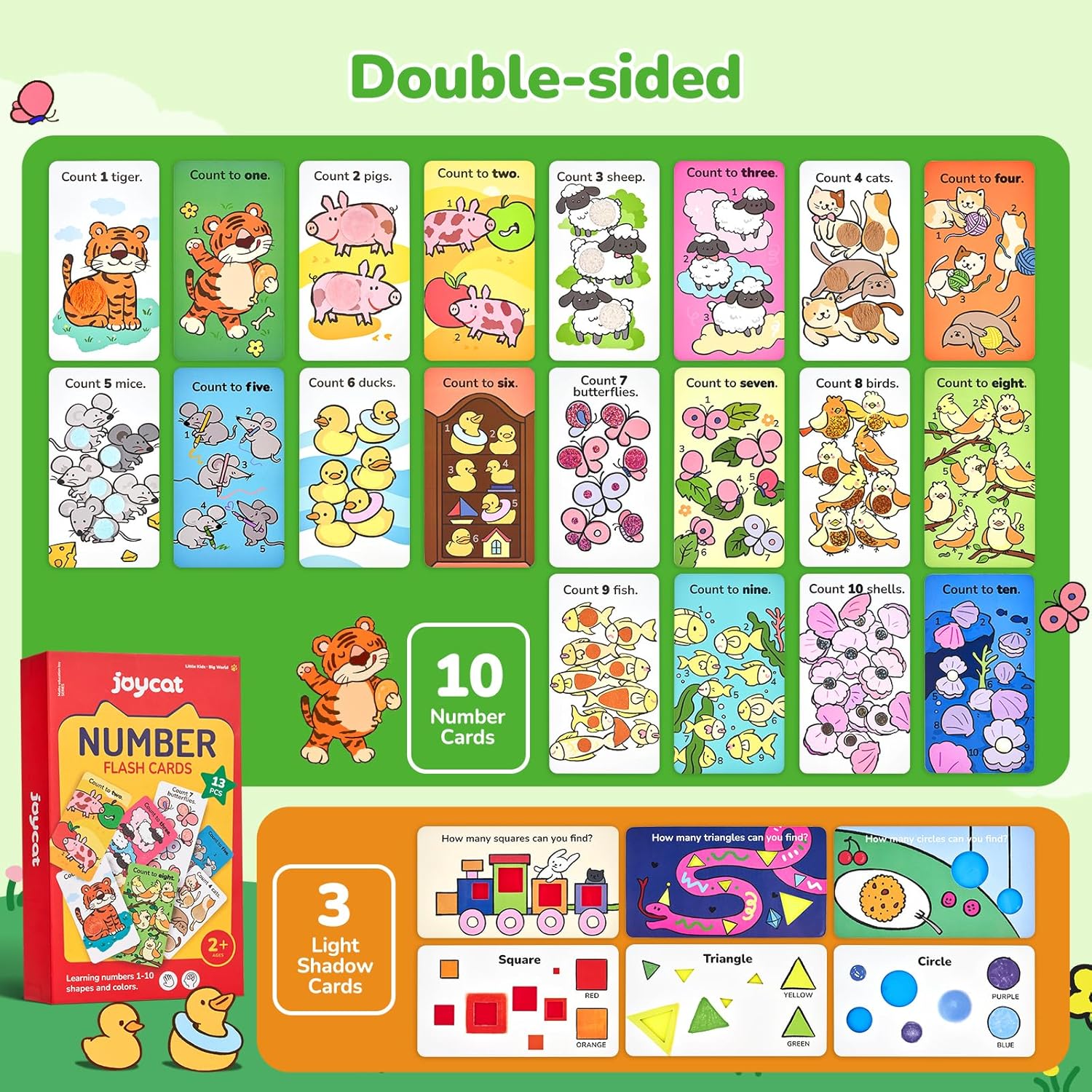 Sensory Number Flash Cards