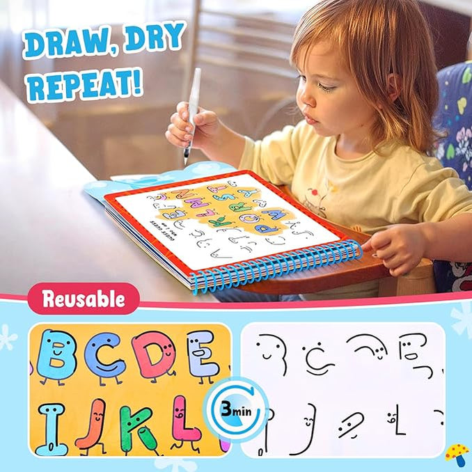 Water Reveal Alphabet Coloring Book
